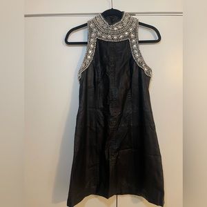 Free People vegan leather dress